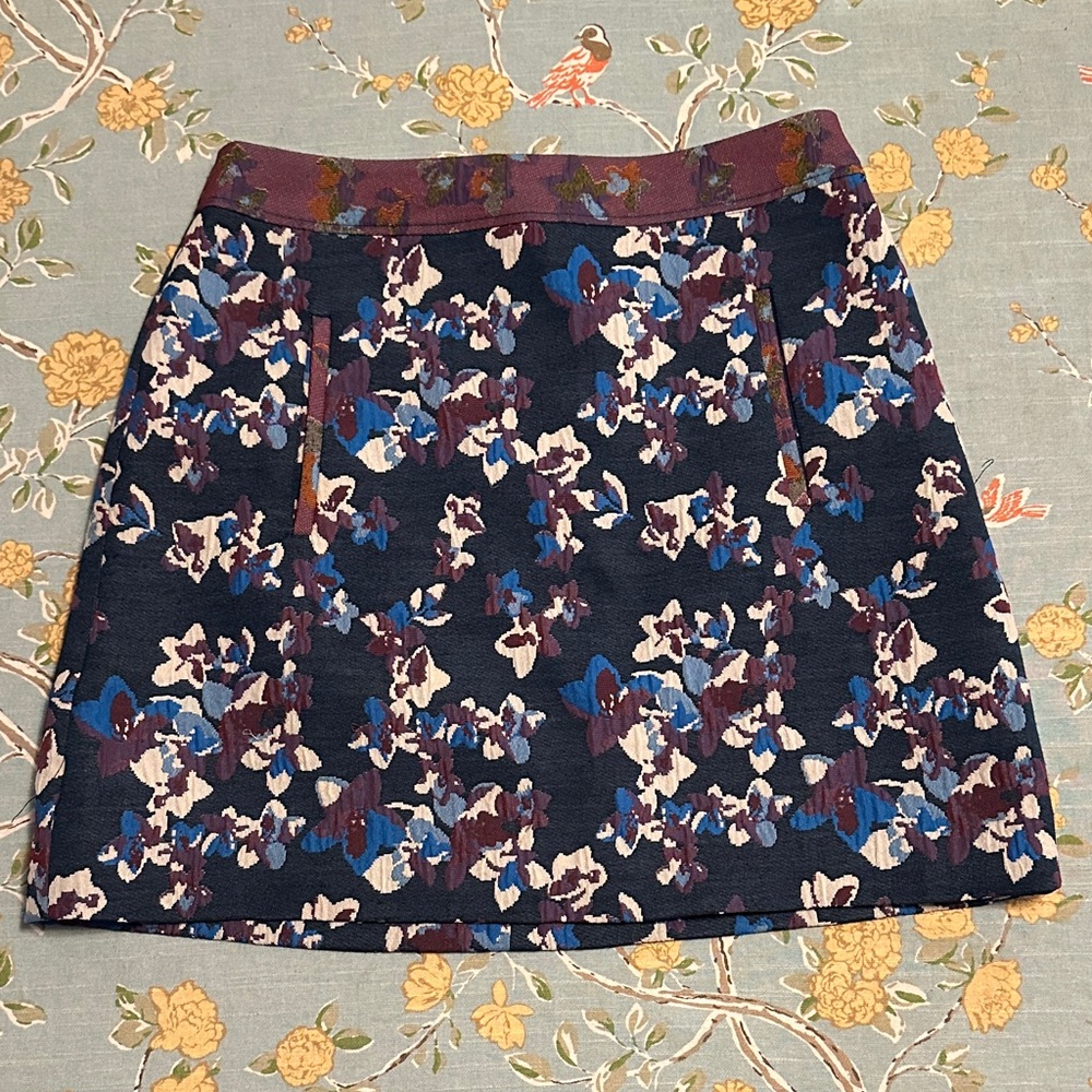 Maeve Multicolor Floral Mini Skirt